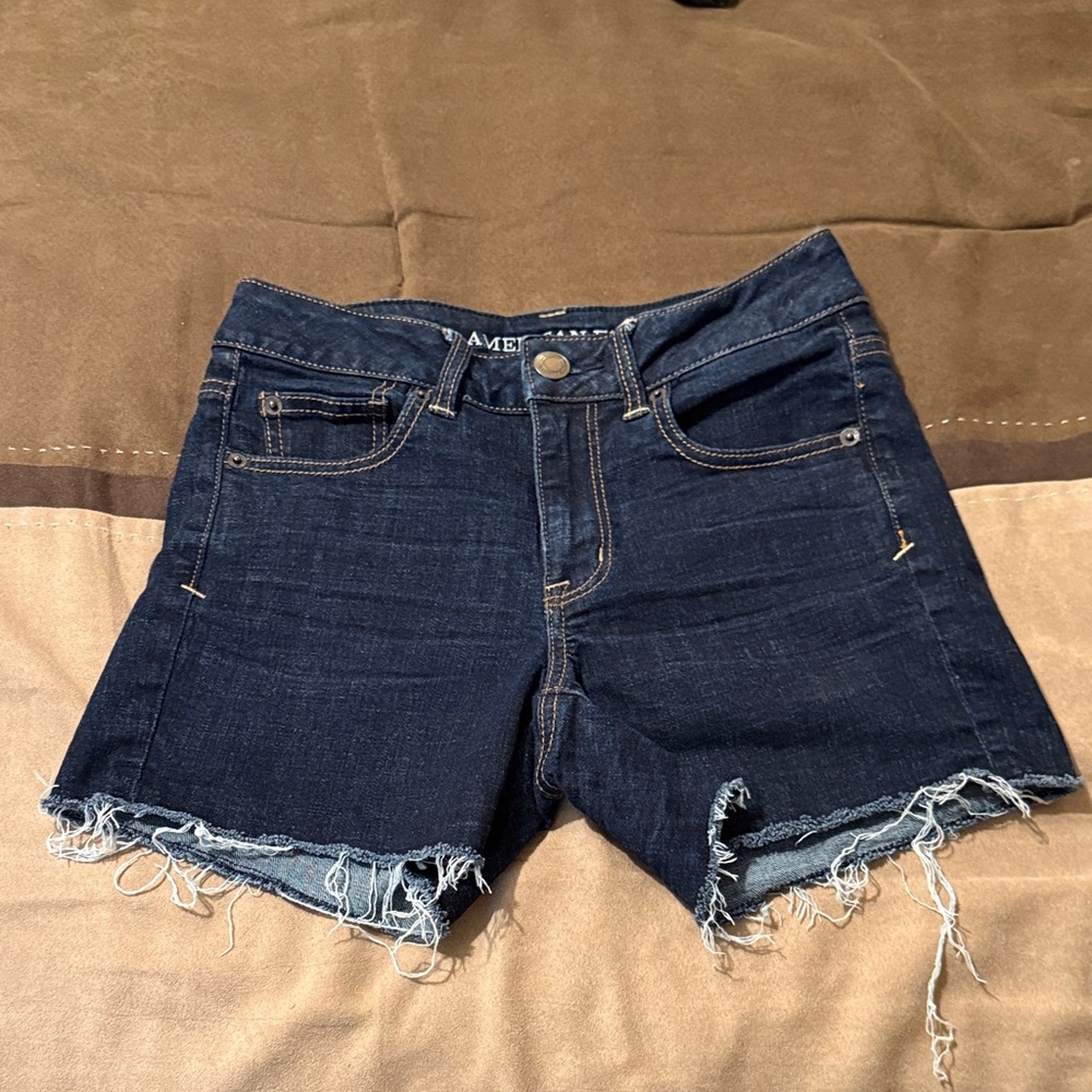 American Eagle Outfitters Dark Blue Jean Shorts